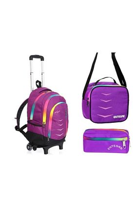 کیف مدرسه بنفش بچه گانه پارچه ای Çanta Sepetim - کد 44797010
