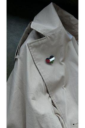 سنجاق سینه رنگی زنانه پلی استر YAKA ART - کد 777170110