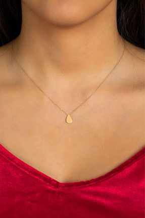 گردنبند طلا زرد زنانه 14 عیار MOOM MÜCEVHERAT - کد 841643083