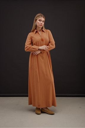 لباس نارنجی زنانه بافتنی MAQ DESIGN - کد 855494368