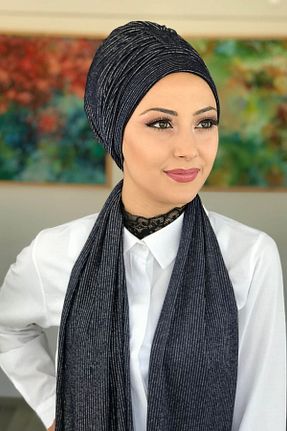 کلاه شنای حجاب سرمه ای زنانه Genel Markalar - کد 127899073