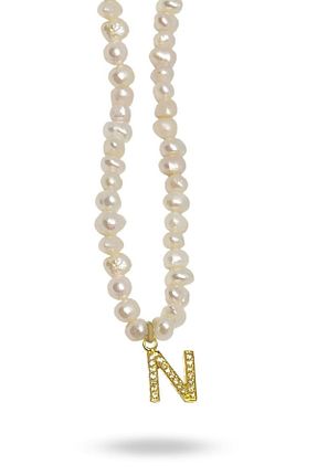 گردنبند مروارید طلائی مروارید اقیانوس Linya Jewellery - کد 44074052