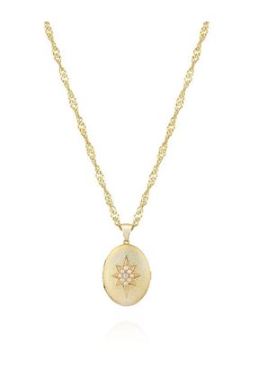 گردنبند نقره طلائی زنانه 925 عیار Linya Jewellery - کد 3803332