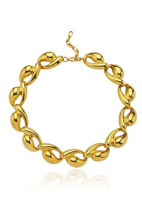 گردنبند نقره طلائی زنانه 925 عیار Linya Jewellery - کد 825508665