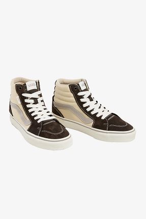 کفش اسنیکر قهوه ای زنانه بند دار Vans - کد 848499451