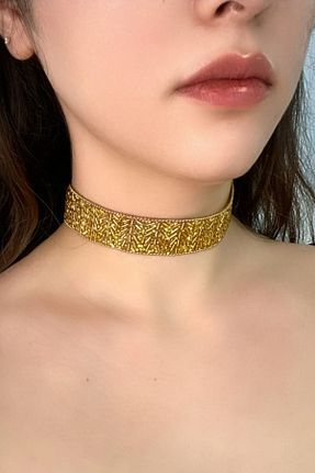 گردنبند جواهر طلائی زنانه زیرکن PETEK AKSESUAR - کد 635171298