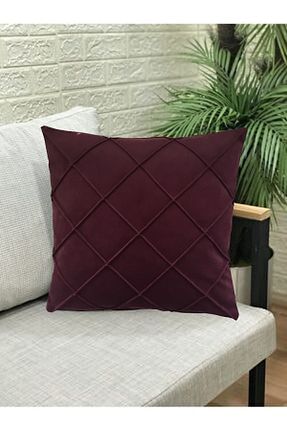کوسن و روکش کوسن بنفش مخمل Nisahometeks - کد 748673554