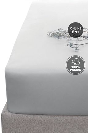 ست ملحفه دونفره طوسی پنبه ای Yataş - کد 855156885