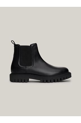 بوت / نیم بوت مشکی مردانه پاشنه تخت Tommy Hilfiger - کد 854618977