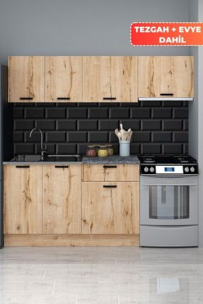 کابینت های آماده آشپزخانه رنگی Suntalam Fly Mobilya - کد 342799945