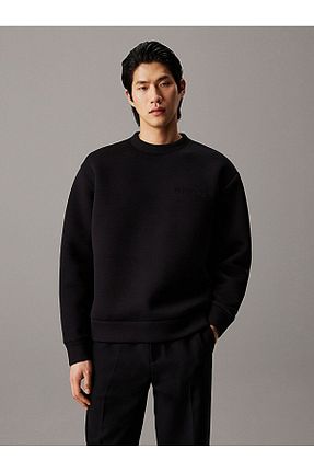 سوئیشرت مشکی مردانه ساده Calvin Klein - کد 854619186