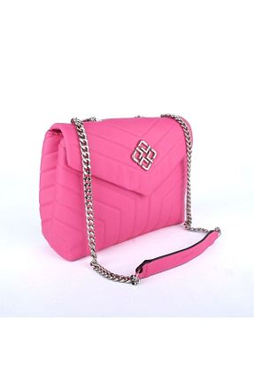 کیف دوشی صورتی زنانه چرم مصنوعی Lamberti - کد 301366605