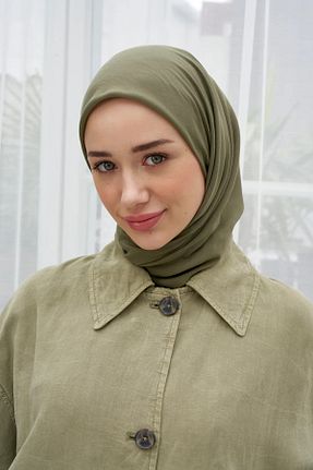 روسری خاکی پنبه ای Şehr i sultan - کد 855228924