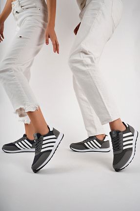 کفش اسنیکر طوسی مردانه بند دار Khayt - کد 855279475