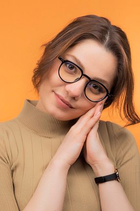 عینک محافظ نور آبی مشکی زنانه مات LUNOX - کد 268365554