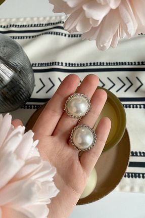 گوشواره جواهر مروارید Dora Accessories - کد 359435979