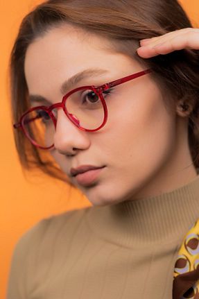 عینک محافظ نور آبی قرمز زنانه مات LUNOX - کد 268363869