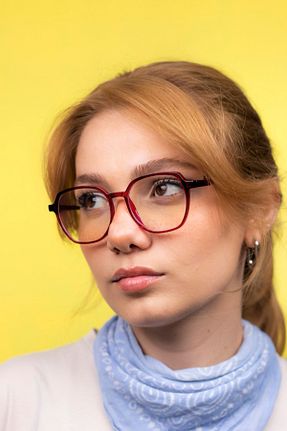 عینک محافظ نور آبی قرمز زنانه پلاستیک LUNOX - کد 376413223