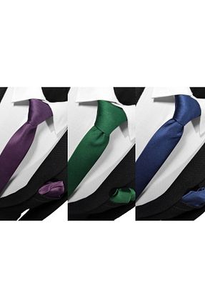 کراوات بنفش مردانه میکروفیبر BLC Basic Line Co. - کد 855302701