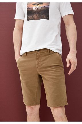 شلوارک و برمودا قهوه ای مردانه اسلیم فیت Cuqq Denim - کد 844167999