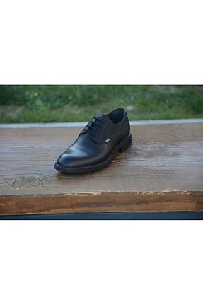 کفش کلاسیک مشکی مردانه چرم خالص LİCCAS - کد 855363901