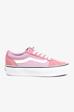 کفش اسنیکر صورتی زنانه چرم اصل Vans - کد 847604275