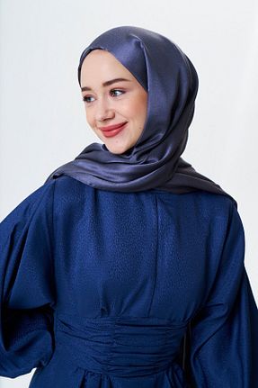 شال طوسی زنانه میکرو ساتن Modakaşmir - کد 855392634