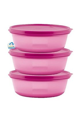 ظرف نگهداری صورتی پلاستیک Tupperware - کد 91322456