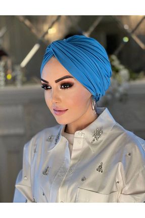 کلاه شنای حجاب قهوه ای زنانه Sahra Şal Dünyası - کد 855456043