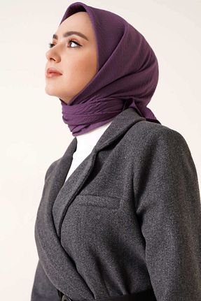 روسری بنفش پنبه پلی استر Organic Scarfs - کد 558406966