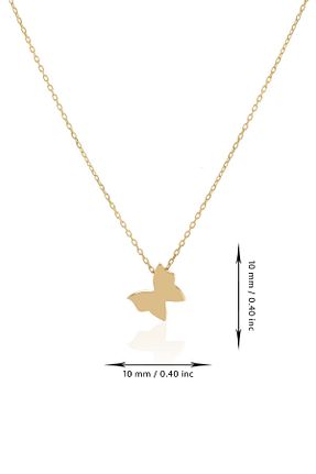 گردنبند طلا زرد زنانه 14 عیار MOOM MÜCEVHERAT - کد 841643060