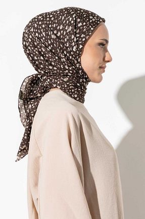 روسری قهوه ای 100 x 100 İPEKSTİL - کد 855488436