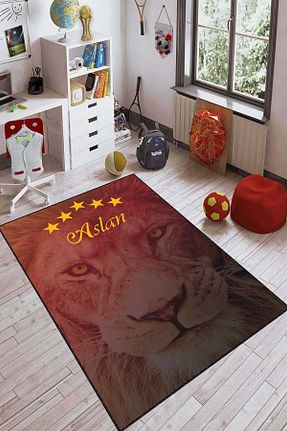 فرش بچه گانه قرمز پلی استر Lizia Home - کد 331518179