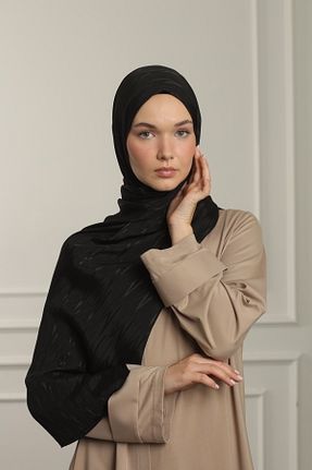 شال مشکی زنانه ابریشم MAQ DESIGN - کد 855533780