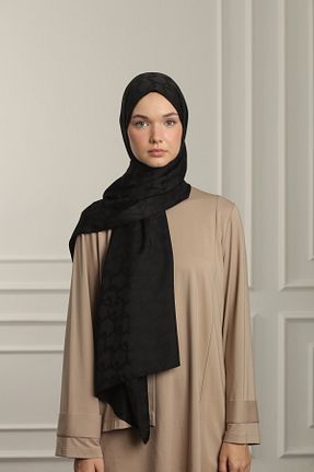 شال مشکی زنانه پنبه ای MAQ DESIGN - کد 855542500