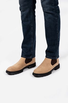 بوت / نیم بوت بژ مردانه جیر LUSIVE - کد 855550545