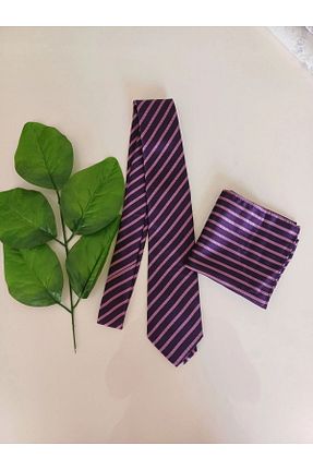 کراوات بنفش مردانه ابریشم ARDSU - کد 855543806