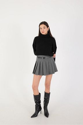 دامن طوسی زنانه پنبه ای İKLİM LİFE - کد 855552099