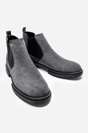 بوت / نیم بوت طوسی مردانه جیر LUSIVE - کد 855554117