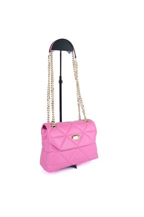 کیف دوشی صورتی زنانه چرم مصنوعی Santa Polo - کد 473344801