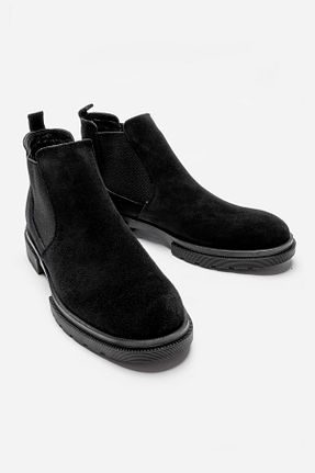بوت / نیم بوت مشکی مردانه جیر LUSIVE - کد 855553796