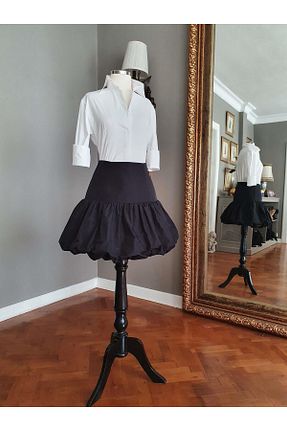 دامن مشکی زنانه پارچه Siren Ertan İstanbul - کد 855589730