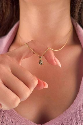گردنبند طلا زرد زنانه 14 عیار Fiyonk Kuyumculuk - کد 849712971