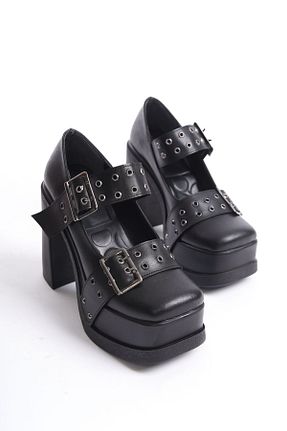 کفش پاشنه بلند کلاسیک مشکی زنانه چرم مصنوعی Shoesers - کد 847785551