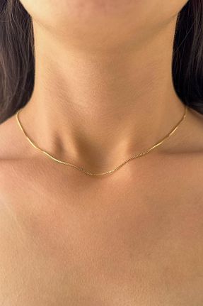 گردنبند طلا زرد زنانه 14 عیار Fiyonk Kuyumculuk - کد 846173917