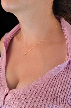 گردنبند طلا زرد زنانه 14 عیار Fiyonk Kuyumculuk - کد 849716179
