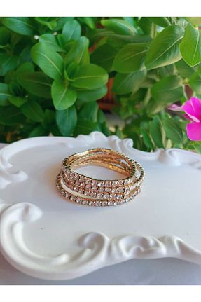 دستبند جواهر طلائی زنانه زیرکن Balatolyem - کد 855614327