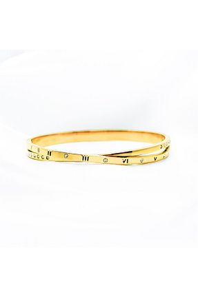 دستبند استیل (فولاد) طلائی زنانه استیل ضد زنگ MELLS TAKI - کد 850157693
