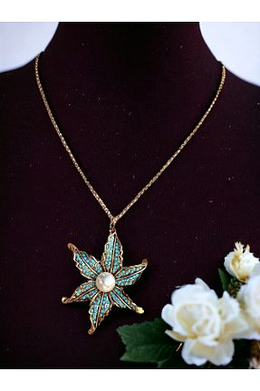 گردنبند مروارید فیروزه ای FAYRA ACCESSORIES - کد 855628646
