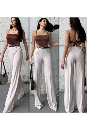شلوار طوسی زنانه بافتنی ŞULE BUTİK - کد 793507241